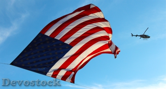 Devostock America Flag Usa Stars