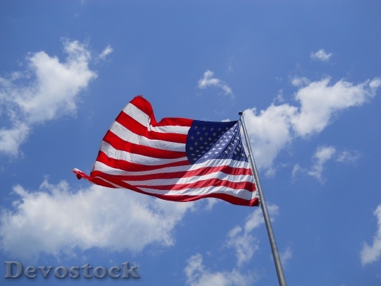 Devostock American Flag Flag Labor