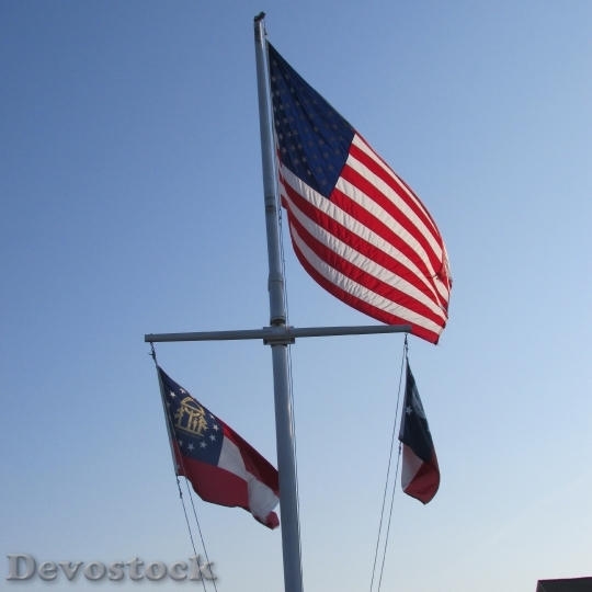 Devostock American Flag Flag Nautical