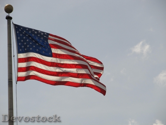 Devostock American Flag Flag Stars