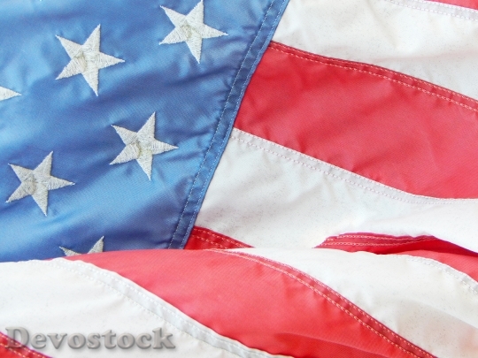 Devostock American Flag Patriotic Symbol