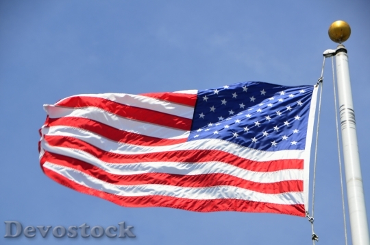 Devostock American Flag Symbol American