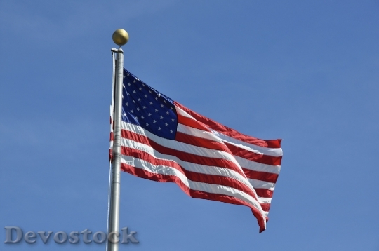 Devostock American Flag Usa Patriotic