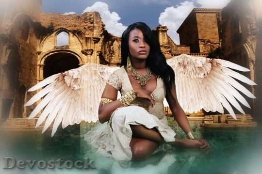 Devostock Angel Fantasy Spiritual Angelic