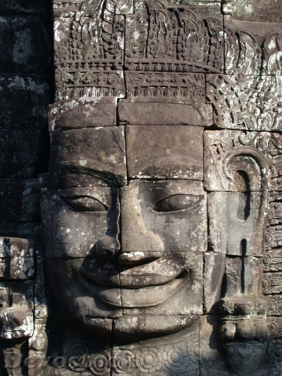 Devostock Angkor Wat Statue Cambodia