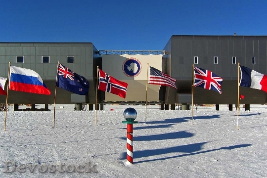 Devostock Antarctica Camp Buildings Winter