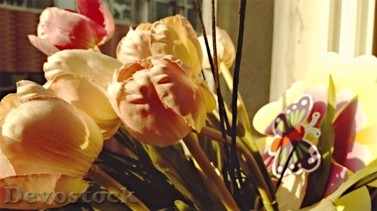 Devostock Artificial Flower Tulip 555486