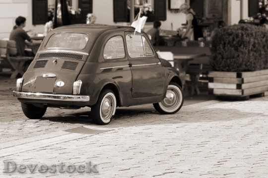 Devostock Auto Small Car Fiat