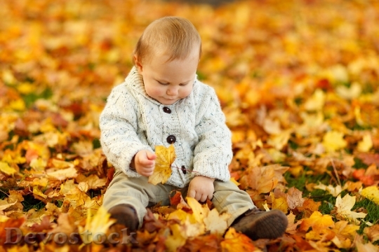 Devostock Autumn Fall Baby Boy 2