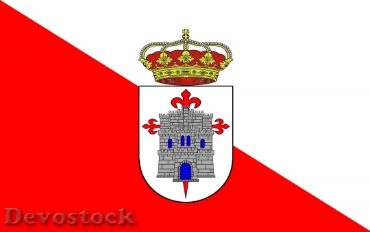 Devostock Azuaga Flag Emblem Spain