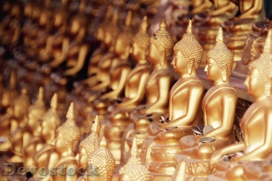 Devostock Bangkok Buddha Gold Meditation 25