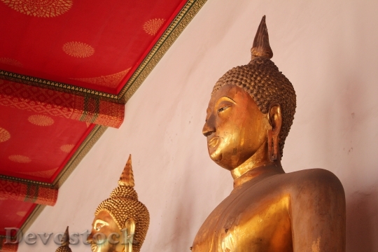 Devostock Bangkok Buddha Gold Meditation 37
