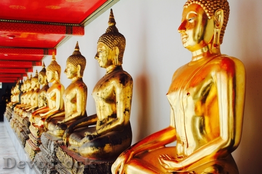 Devostock Bangkok Buddha Gold Meditation 43