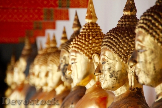 Devostock Bangkok Buddha Gold Meditation 48