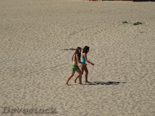 Devostock Beach Children Sand Child