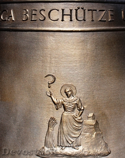 Devostock Bell Modern Bronze Bell