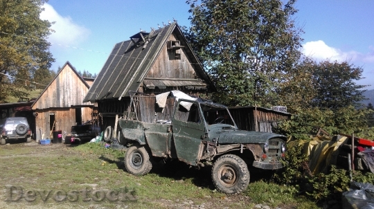 Devostock Beskids Poland Jeep Old