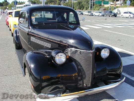 Devostock Black Oldsmobile Old Timer