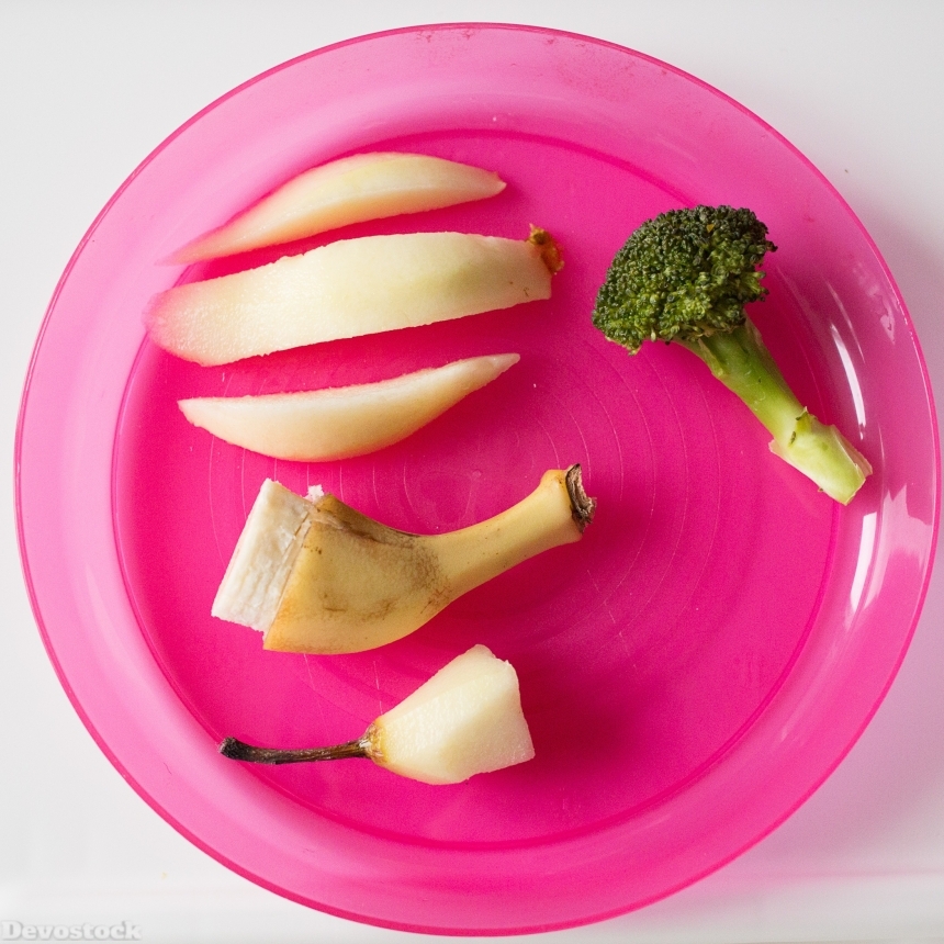 Devostock Broccoli Pear Banana Pink