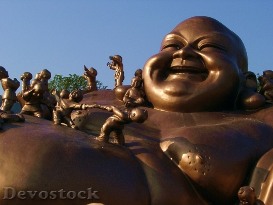 Devostock Bronze Statues Buddha E0 0