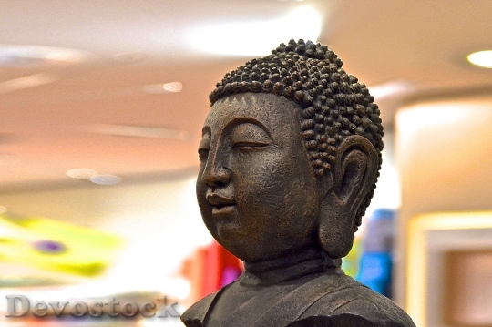 Devostock Buddha Buddha Figure Head 1