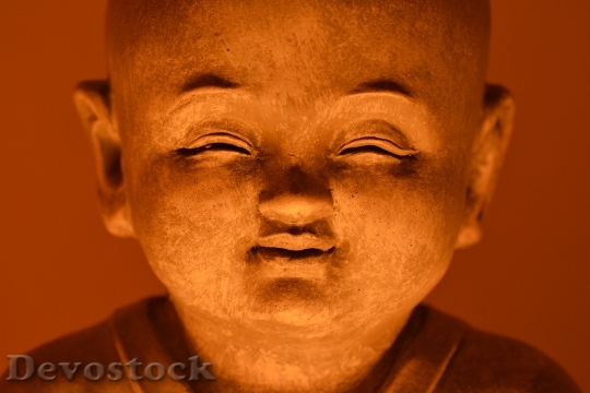 Devostock Buddha Face Image Meditation 0