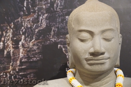 Devostock Buddha Fig Statue Religion
