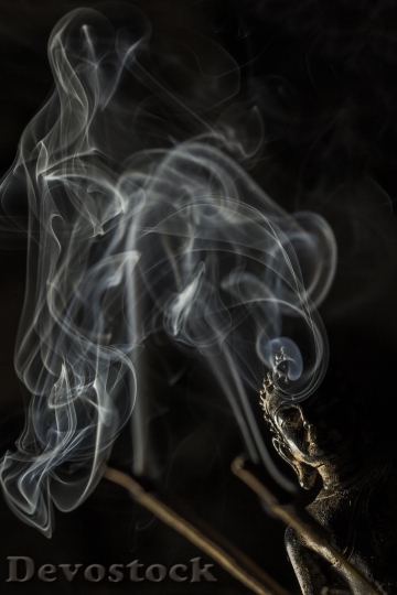 Devostock Buddha Smoke Buddhism Incense