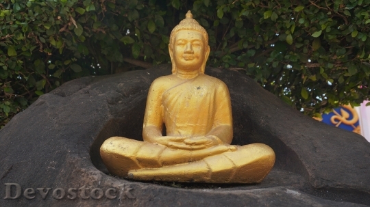 Devostock Buddha Statue Buddha Statue