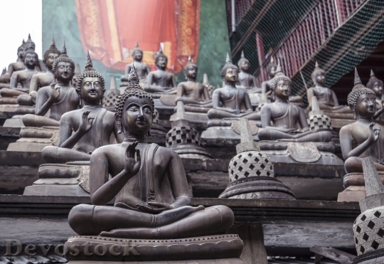 Devostock Buddha Statue Culture Religion