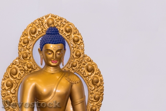 Devostock Buddha Statue Sculpture Buddhism