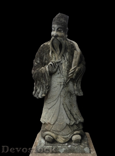 Devostock Buddhism Fig Stone Figure 0