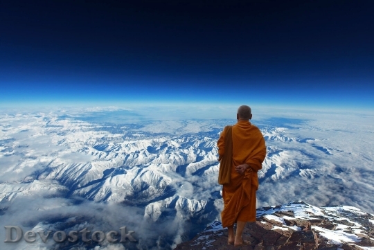 Devostock Buddhist Monk Buddhism Meditation 0