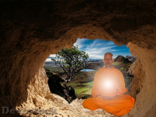 Devostock Buddhist Monk Buddhism Meditation 5