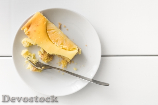 Devostock Cake Cheese Cheesecake Yellow