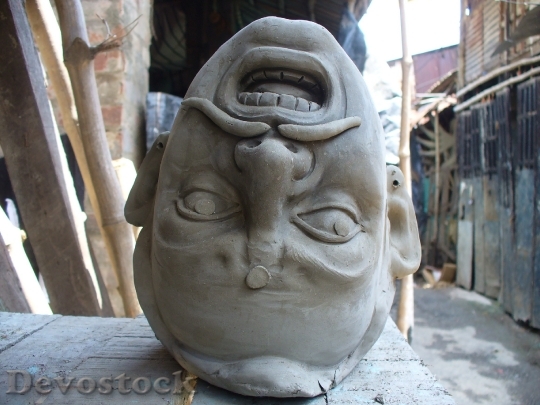 Devostock Calcutta Idol Sculpture Culture