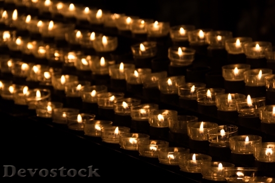 Devostock Candle Candle Light Tealight 3