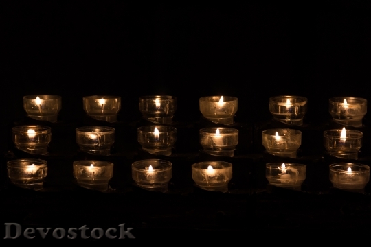 Devostock Candle Candle Light Tealight