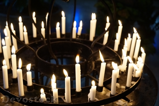 Devostock Candles Light Church Religion