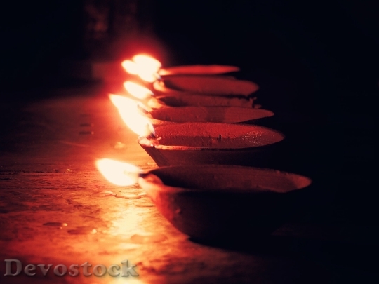 Devostock Candles Spirituality Peace Lights