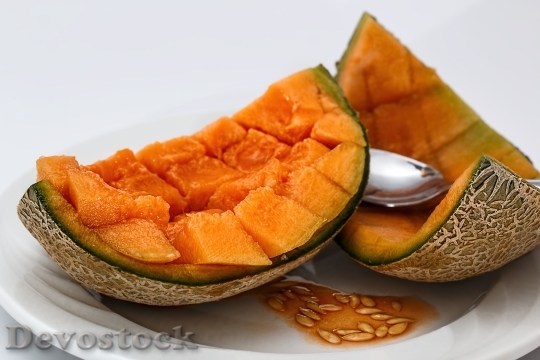 Devostock Cantaloupe Sweet Melon Melon