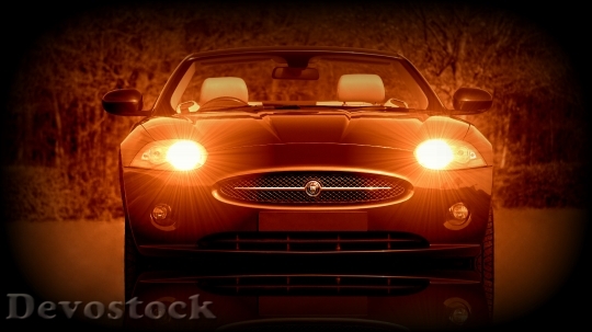 Devostock Car Jaguar Classic Red