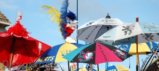 Devostock Carnival Umbrella Flag 1585456