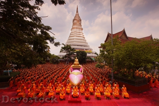 Devostock Ceremony Supreme Patriarch Buddhists