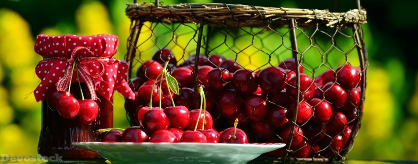 Devostock Cherries Cherry Harvest Fruits