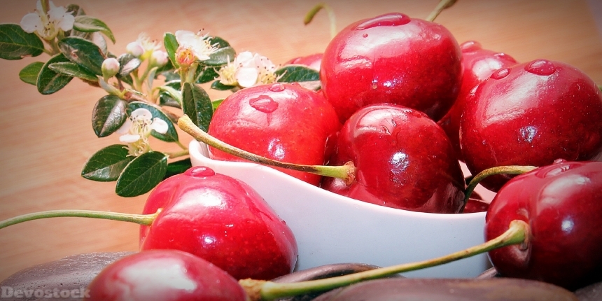 Devostock Cherries Fruits Fruit Vitamins 3