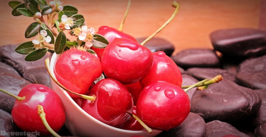 Devostock Cherries Fruits Fruit Vitamins 5