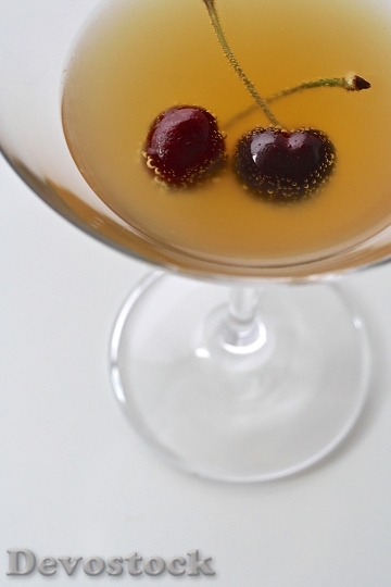 Devostock Cherry Drink Martini Cocktail