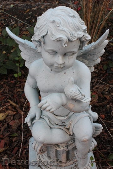 Devostock Cherub Child Statue Sculpture