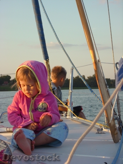 Devostock Child Children Yacht Sails